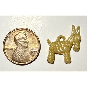 Vintage Stippled Donkey Cracker Jack Celluloid Charm 1A